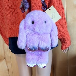 "Blossom" Purple Plush Bunny Bag
